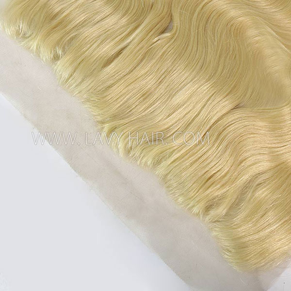 (New)Transparent #613 Ear to ear 13x4 & 13x6 Lace Frontal Straight and Body Wave Human hair