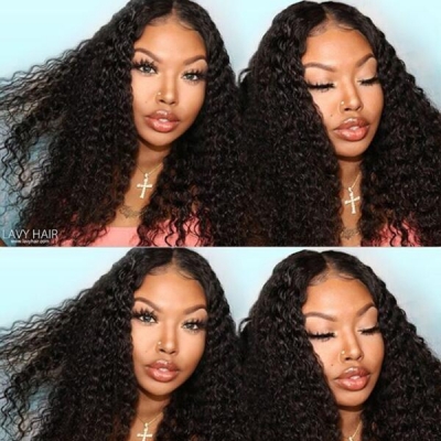 130% Density Full Lace Wigs Italian Curly Human Hair Swiss Transparent Lace