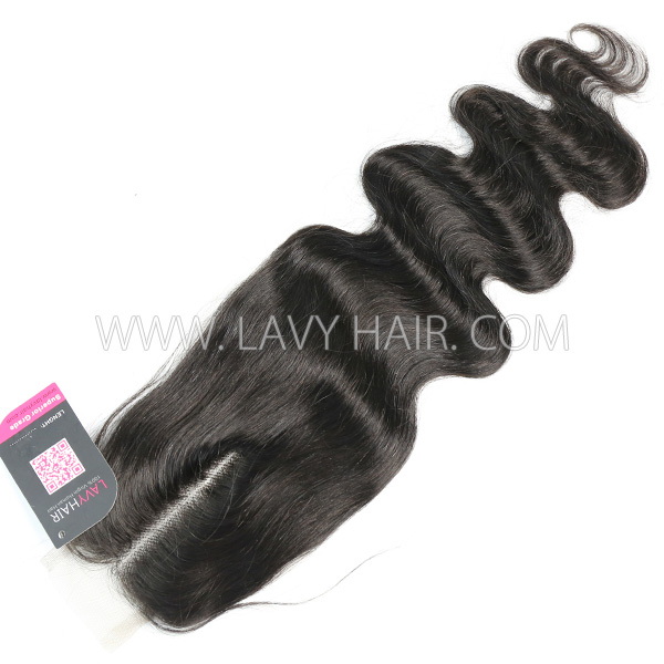 Superior Grade Top Quality 2*6" Lace Closure Transparent Lace Kim-Kay Closure Swiss lace Middle Part