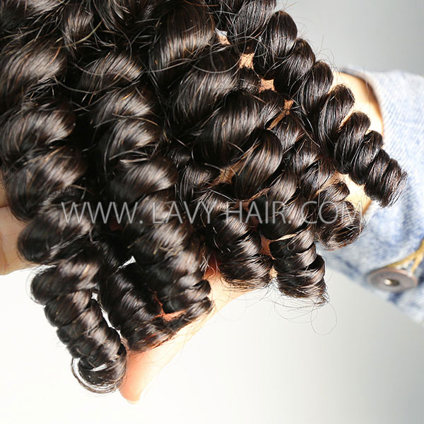 Advanced Grade 12A Spiral curly Virgin Human Hair Extensions  Brazilian Peruvian Malaysian Indian European Cambodian Burmese Mongolian