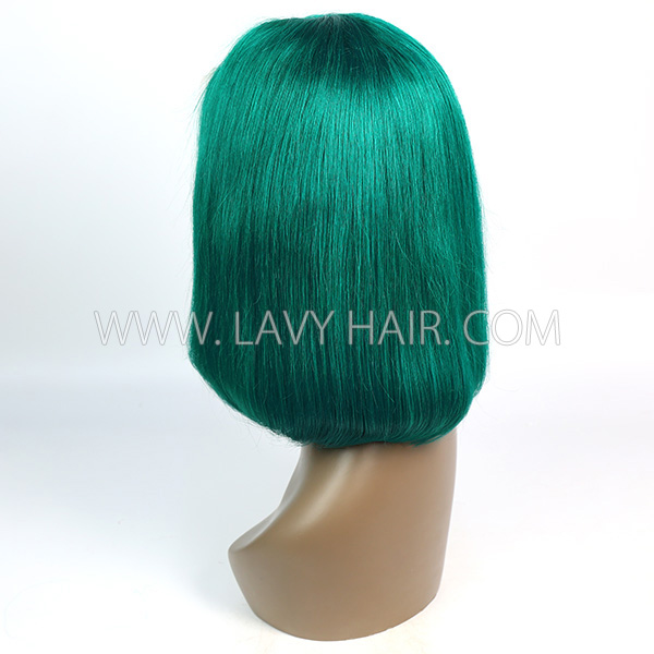 Emerald ColorLace Frontal Bob Wig 150% Density Straight Hair Human hair