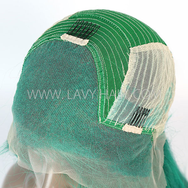 Emerald Color 130% Density Lace Frontal wig Straight Hair Human Hair