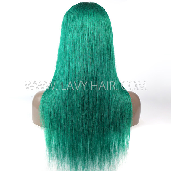 Emerald Color 130% Density Lace Frontal wig Straight Hair Human Hair