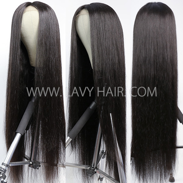 250% Density (457 Grams ) Lace Closure With Bundles Sewing Wigs Long Straight Human hair