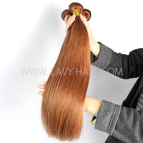 Color 30 Straight Hair Human Virgin Hair 1 Bundle