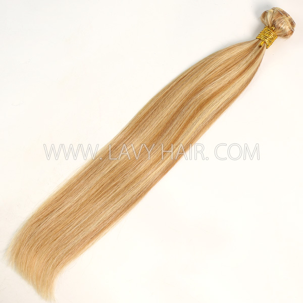 Color p10/24 Straight Hair Human Virgin Hair 1 Bundle
