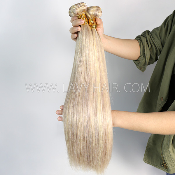 Color p18/613 Straight Hair Human Virgin Hair 1 Bundle