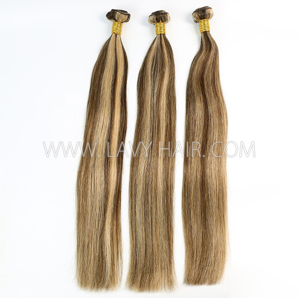 Color p4/27 Straight Hair Human Virgin Hair 1 Bundle