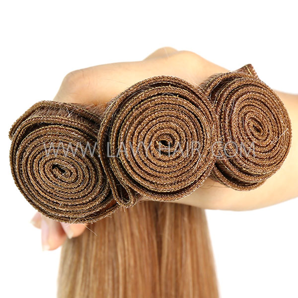 Color 10 Straight Hair Human Virgin Hair 2/3 Bundles With Lace Closure 4*4