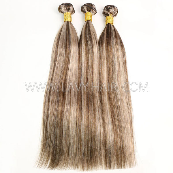 Color p4/18 Straight Hair Human Virgin Hair 1 Bundle