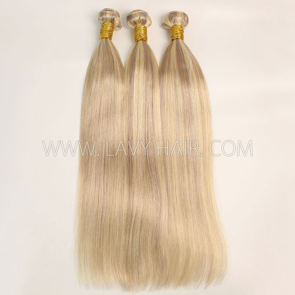 Color p18/24 Straight Hair Human Virgin Hair 1 Bundle