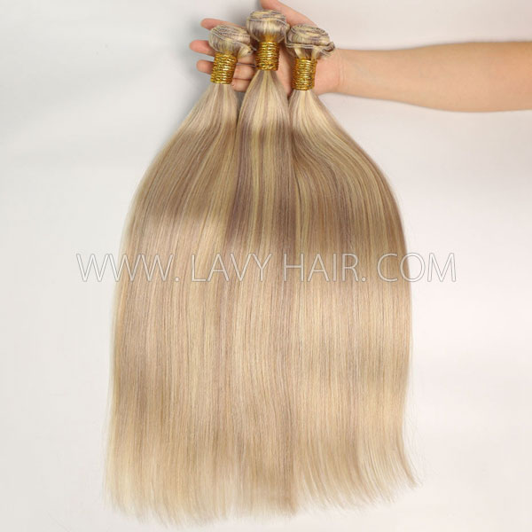 Color p18/24 Straight Hair Human Virgin Hair 1 Bundle