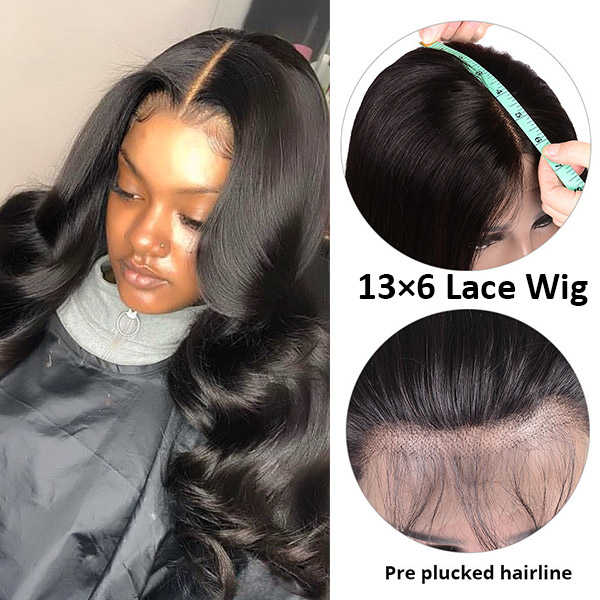 13*6 Lace Frontal Wigs 130% Density 100% Human hair