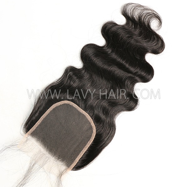 HD Lace Human Hair 4*4 Medium Brown Lace Closure