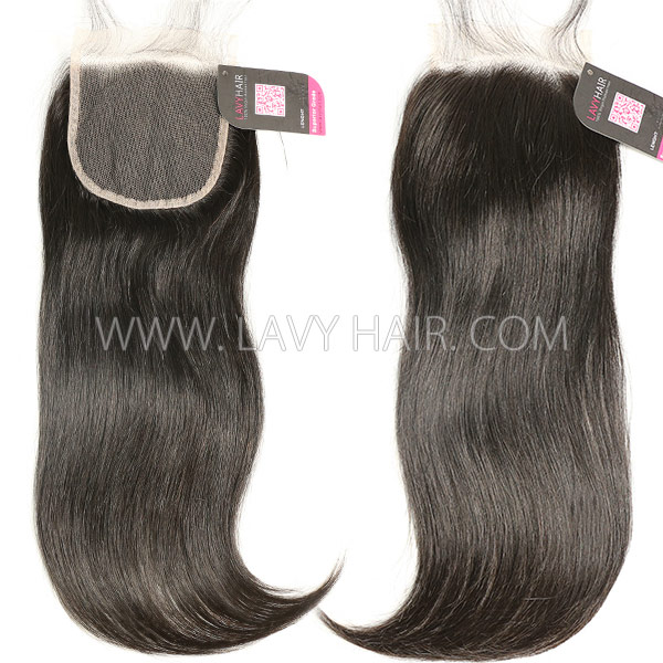 HD Lace Human Hair 4*4 Medium Brown Lace Closure
