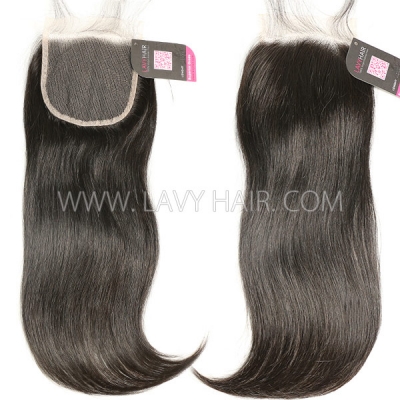 HD Lace Human Hair 4*4 Medium Brown Lace Closure