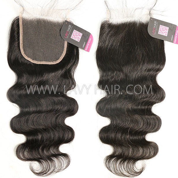 HD Lace Human Hair 4*4 Medium Brown Lace Closure