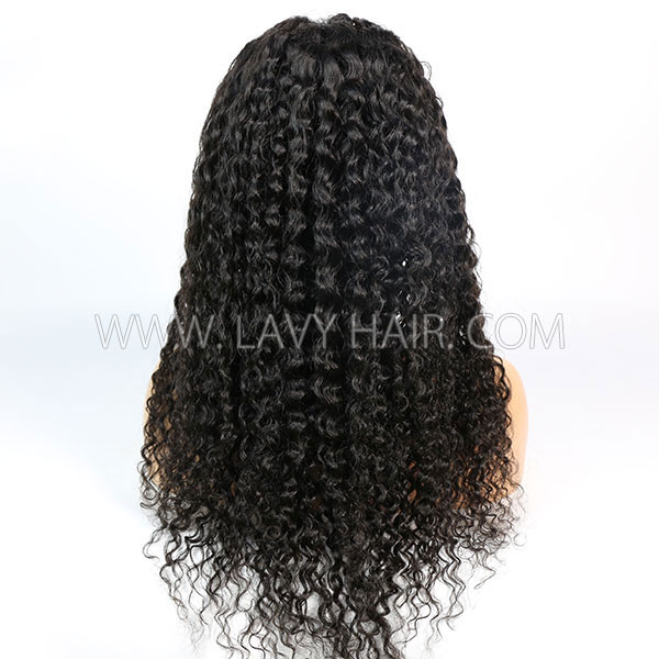 180% Density 1B/30 Ombre Color & Natural Color Loose Deep Wave Human Hair Lace Frontal Wigs Wear Go