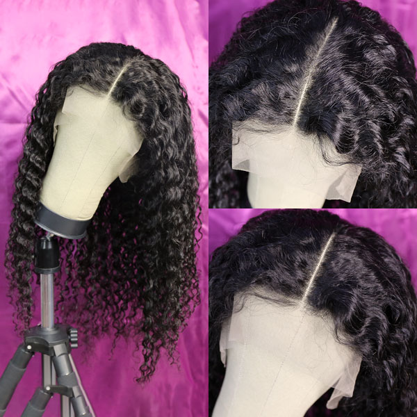 180% Density 1B/30 Ombre Color & Natural Color Loose Deep Wave Human Hair Lace Frontal Wigs Wear Go