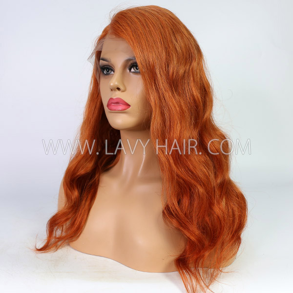 Honey Brown Color Wavy Hair 150% Density Glueless Wear Go Lace Wig 7 Days Customize 613lfw-70A15