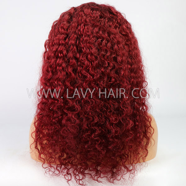  7 Days Customize Orient Red Color Wave Hair Wig 130lfw-74A2