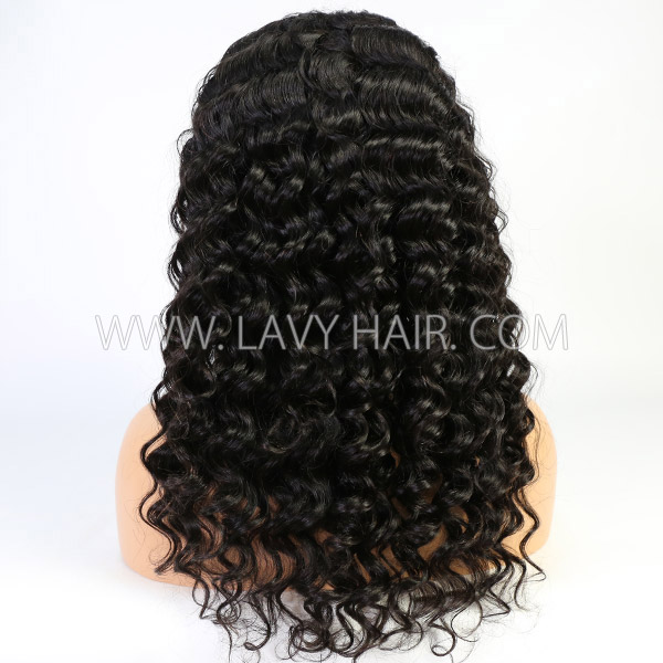 1B Natural Color Lace Wig Aesthetic Wavy Customize Only 7 Days 180lfw-17A13