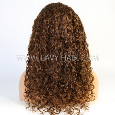 Brown Color Like Picture Curly Hair Wig With 7 Workdays Customize 613lfw-37A7