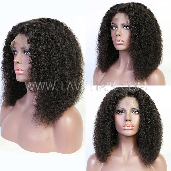 Fashion Deep Curly 130% Density Sewing Wigs Natural Hairline With Elastic Band HMW-DCW