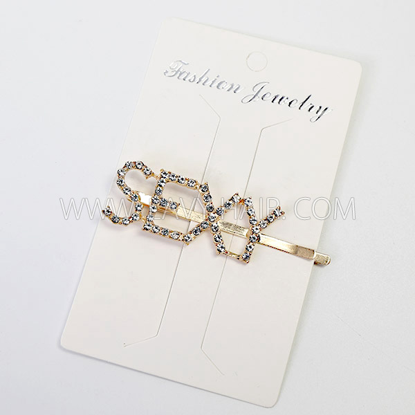 Shinning Bright Hair Pins Golden and Silver Color (leave message for word feature or by random)