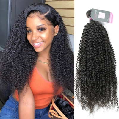 Superior Grade 3/4 bundles Kinky Curly Virgin Human hair extensions Brazilian Peruvian Malaysian Indian European Cambodian Burmese Mongolian