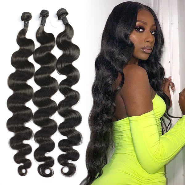 Superior Grade 3/4 bundles body wave Virgin Human hair extensions Brazilian Peruvian Malaysian Indian European Cambodian Burmese Mongolian