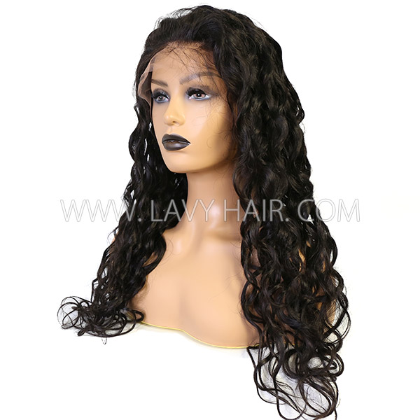 130%&180%&300% Density Natural Wave 13*4 Lace Frontal Wigs Human Hair