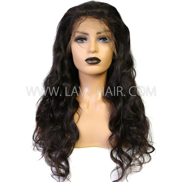 130%&180%&300% Density Body Wave Preplucked 13*4 Lace Frontal Wigs Human Hair Top Selling