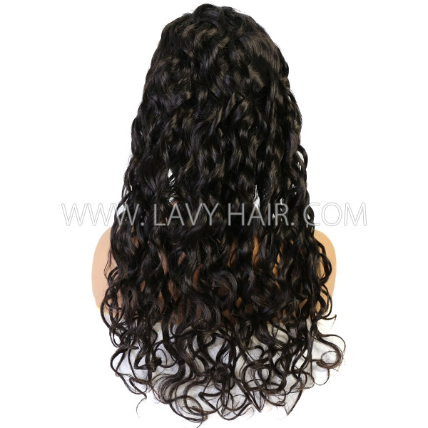 130%&180%&300% Density Natural Wave 13*4 Lace Frontal Wigs Human Hair