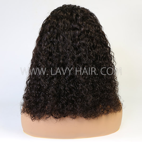 Lace Frontal Bob Wig 180% Density Curly Human Hair LFW-BCC