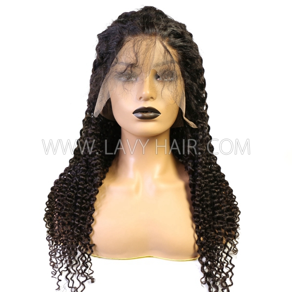 130% Density Full Lace Wigs Deep Curly Human Hair