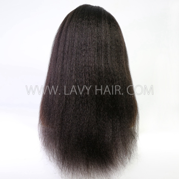 130% Density Full Lace Wigs Kinky Straight Human Hair
