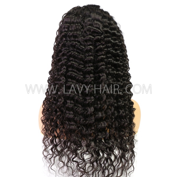 130% Density Full Lace Wigs Deep wave Human Hair