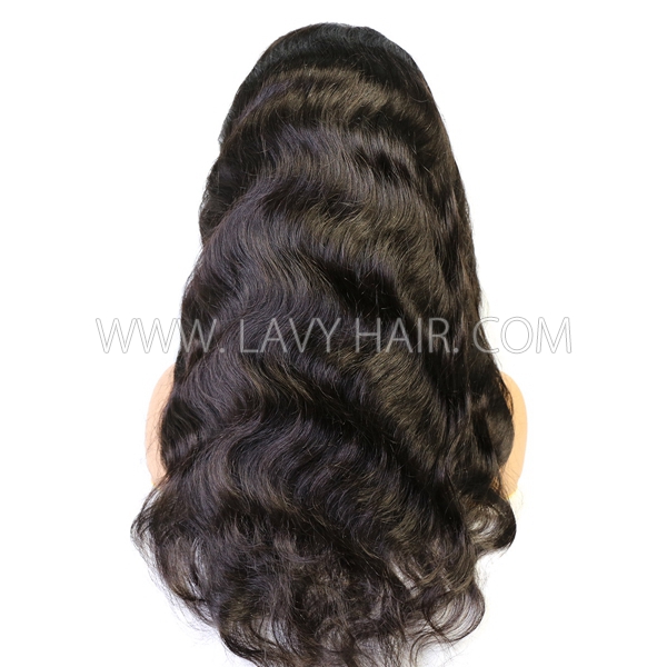 130% Density Full Lace Wigs Body Wave Human Hair Swiss Transparent Lace