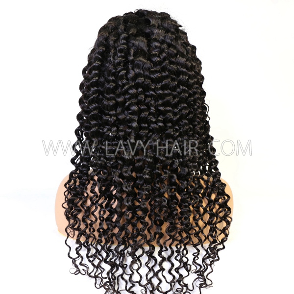 130% Density Full Lace Wigs Italian Curly Human Hair Swiss Transparent Lace