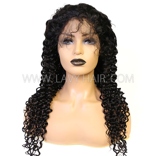 130% Density Full Lace Wigs Italian Curly Human Hair
