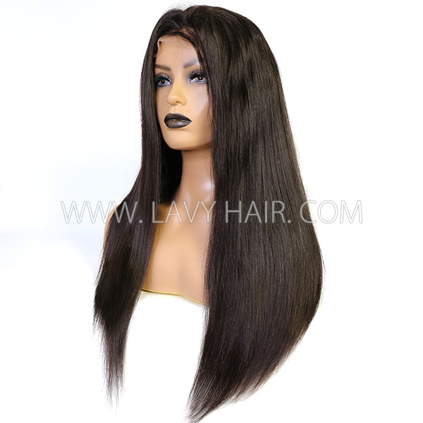 300% Density Straight Hair Lace Frontal Wigs Human Hair