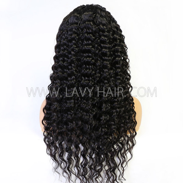 (New Update)12-30 inches Deep Wave U Part /V Part Wigs 150%&200% Density 100% Human Hair Half Wig