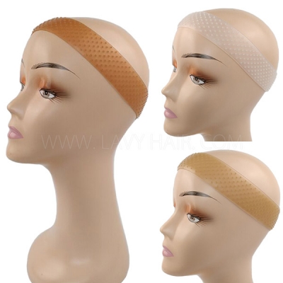 Sweatproof Seamless Silicone Wig Grip Band Adjustable Non Slip