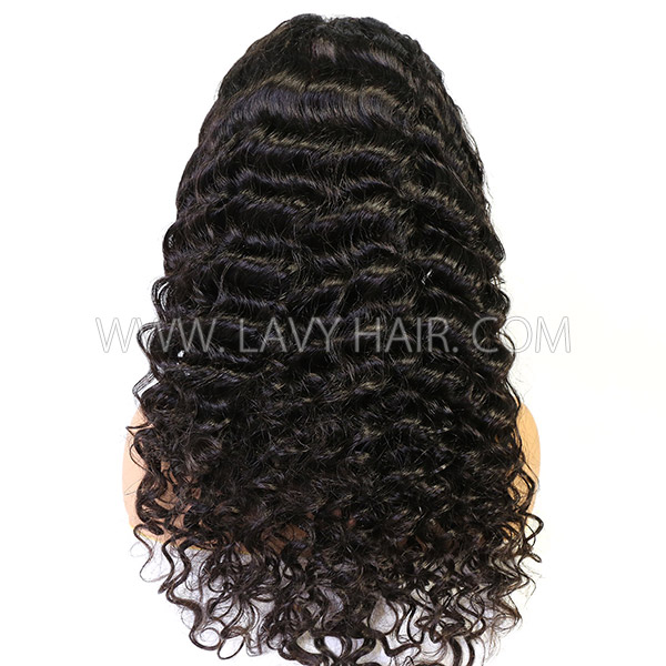 130% Density Silk Base Top Closure Full Lace Wigs Loose Wave Human Hair