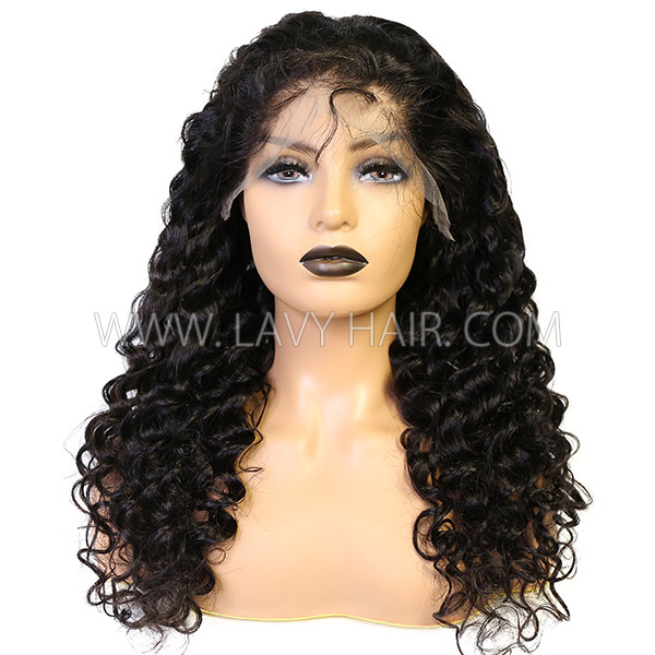 130% Density Silk Base Top Closure Full Lace Wigs Loose Wave Human Hair