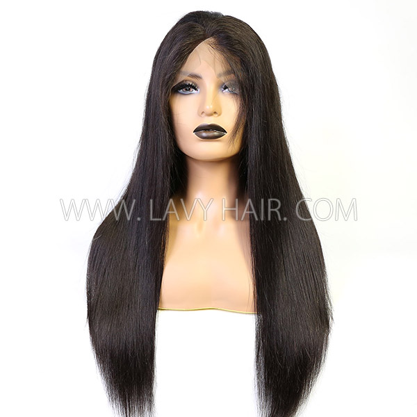 130% Density Silk Base Top Closure Full Lace Wigs Straight Hair Human Hair