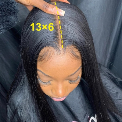 13*6 Lace Frontal Wigs 130% Density 100% Human hair