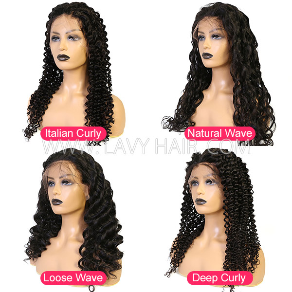 13*6 Lace Frontal Wigs 130% Density 100% Human hair