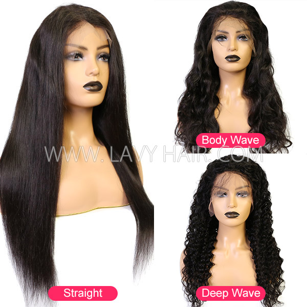 13*6 Lace Frontal Wigs 130% Density 100% Human hair